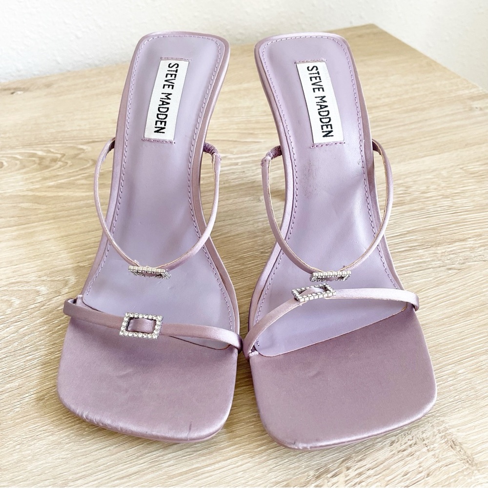 Steve Madden Aislinn Purple Stain Heels Size 7 Rhinestone 90s Party HOCO Prom